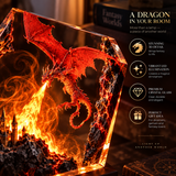 Fire Dragon Halloween Lamp By