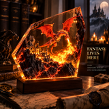 Fire Dragon Halloween Lamp By
