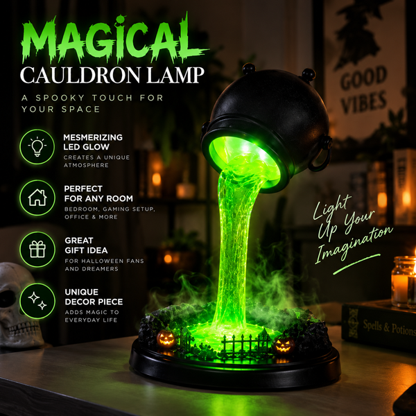 Witch Cauldron Lamp By